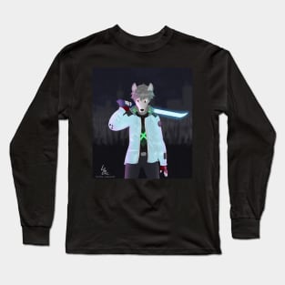 Cyberpunk Wolf Long Sleeve T-Shirt